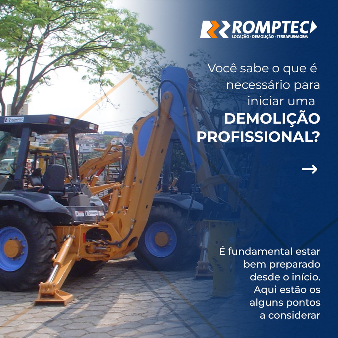 Demolição Profissional: Você sabe o que é necessário para começar uma ?