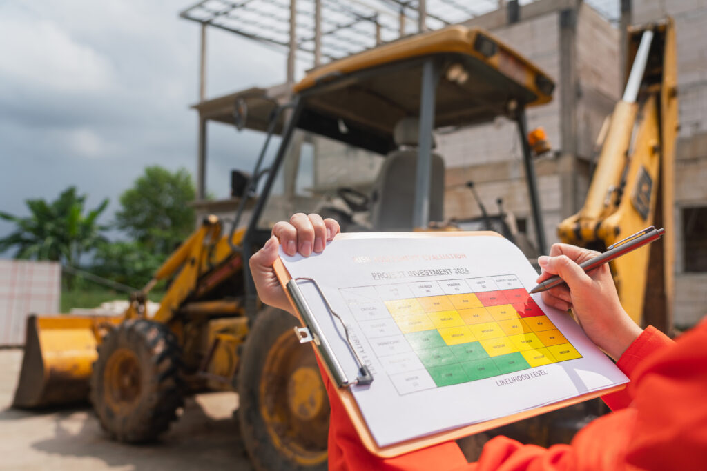action manager is marking risk assessment matrix table high risk level